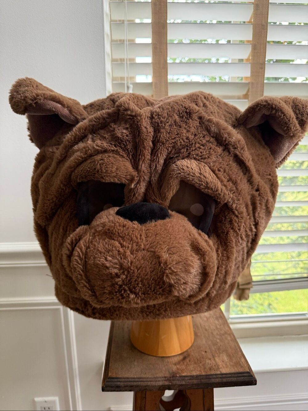 Dan Dee Plush Big Greeter Head Bulldog Dog Bear Cosplay Halloween Costume Team S